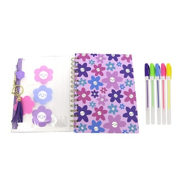 Set Cuaderno + Cartuchera + Biromes + LLavero Desmontable - Trendy
