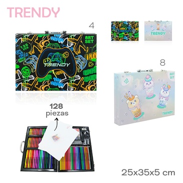 Set De Arte 128 Piezas  Trendy