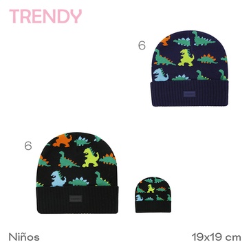 Venta por Mayor y Catalogo Gorro Infantil Trendy