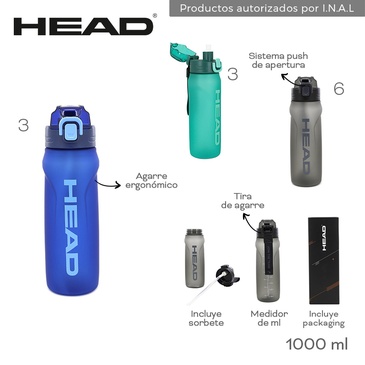Botella 1000ML Head