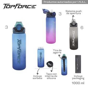Botella 1000ML Top Force