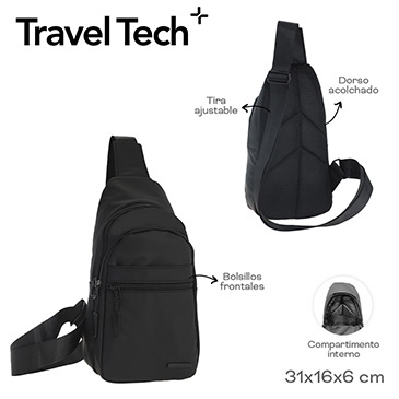 Venta por Mayor y Catalogo Morral Cruzado Travel Tech