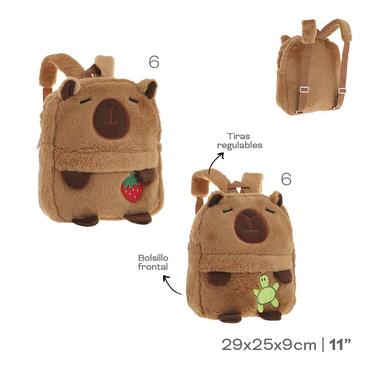 Mochila Peluche Capibara  Trendy
