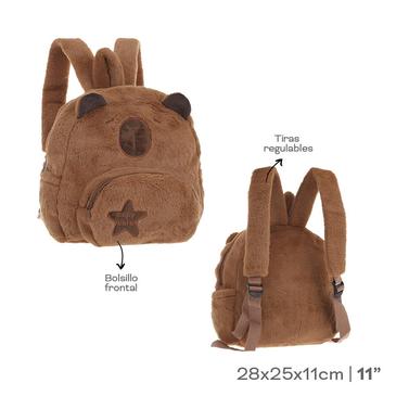 Mochila Peluche Capibara  Trendy