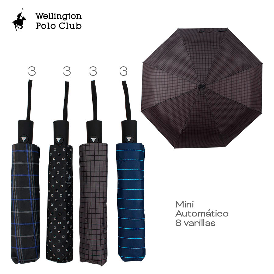 Paraguas Automatico Wellington Polo Club