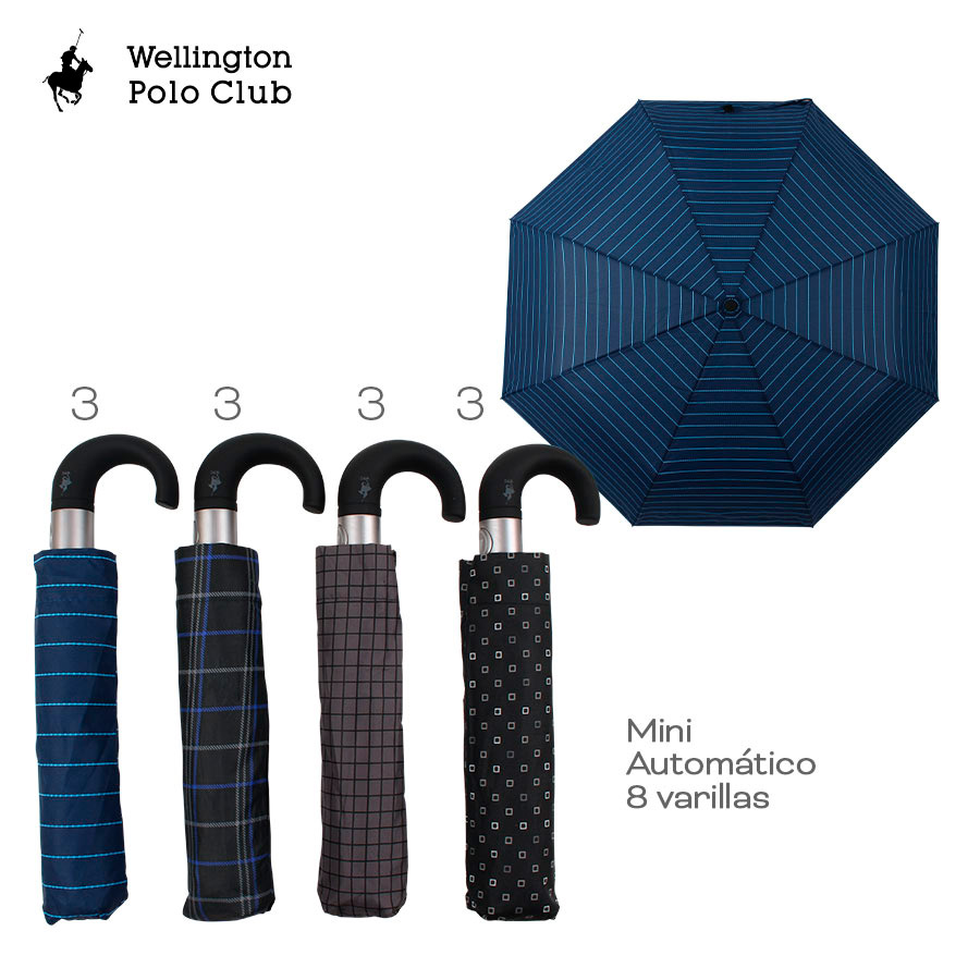 Paraguas Automatico Wellington Polo Club