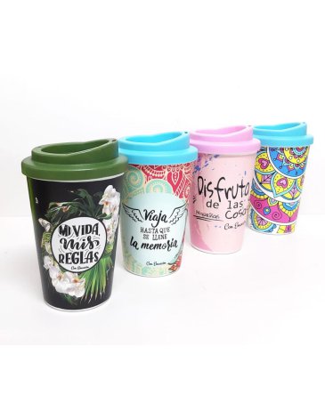 Venta por Mayor y Catalogo Coffee Cup Termico Con Vinilo Enchúlate