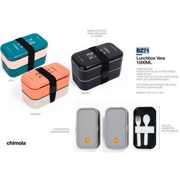 Venta por Mayor y Catalogo Lunchbox Vera 1000ML Chimola