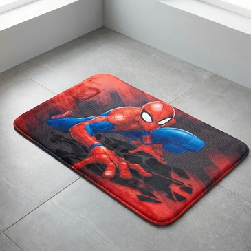 Alfombra de baño Spiderman - ACTION Antideslizantes 60cm x 40cm Piñata