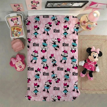 Acolchado Flannel Minnie 1 1/2 Plaza Piñata