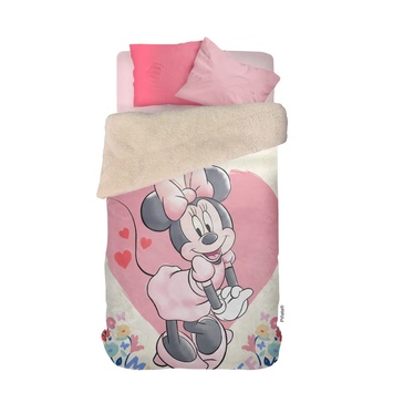 Frazada Corderito Infantil Minnie 1 1/2 Plaza Piñata