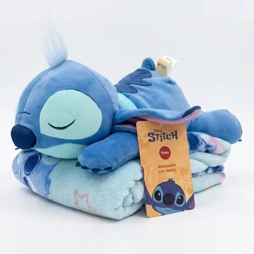 Manta Infantil con Almohadón Stitch Piñata