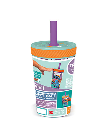 Vaso Lilo y Stich Silicona 370ml Drop Safe - Wabro