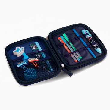 Cartuchera Termoformada Con Utiles y Stickers Footy - Footy