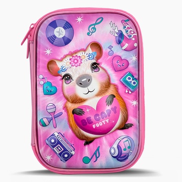 Venta por Mayor y Catalogo Cartuchera Termoformada Con Utiles Capibag Footy