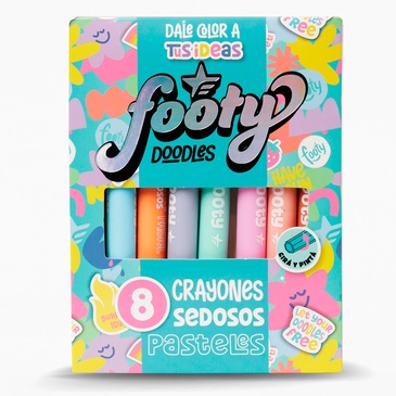 Crayones Sedosos x 8 Unid. Footy