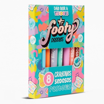 Crayones Sedosos x 8 Unid. - Footy