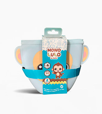 Set x 2 Piezas Porta Snacks  - Mono Lulo