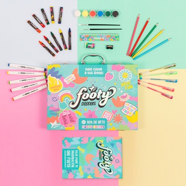 Set De Arte  60 Piezas Footy