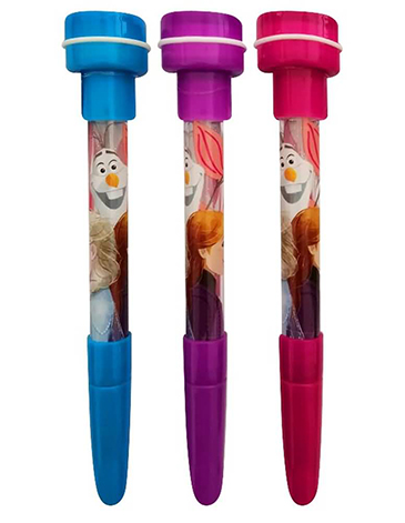 Venta por Mayor y Catalogo Boligrafo con Sello y Burbujero Frozen Cresko