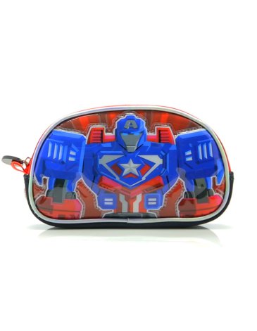 Cartuchera 3D Capitan America 1 Cierre Cresko