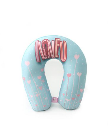 Venta por Mayor y Catalogo Almohadita De Viaje I LOVE YOU Enchúlate