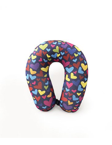 Almohadita De Viaje CORAZON MULTICOLOR Enchúlate
