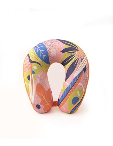 Venta por Mayor y Catalogo Almohadita De Viaje HOJAS Y ROMBO Enchúlate