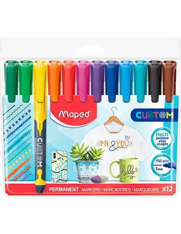 Venta por Mayor y Catalogo Marcadores Punta Fina Marker Pep´s x 12 Unid. Maped