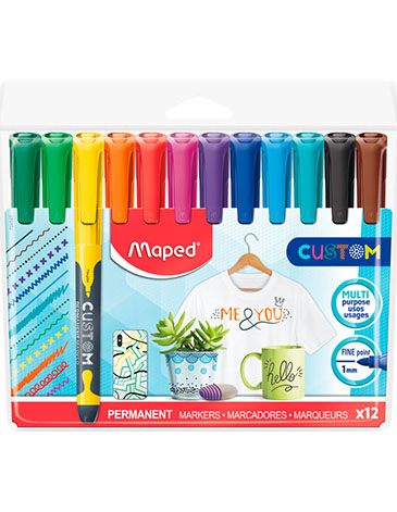 Marcadores Punta Fina Marker Pep´s x 12 Unid. - Maped