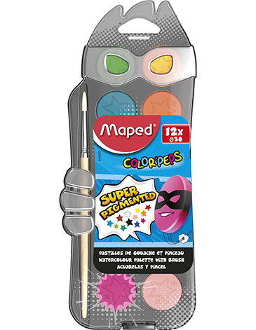 Venta por Mayor y Catalogo Set de Acuarelas x 12 Unid Maped