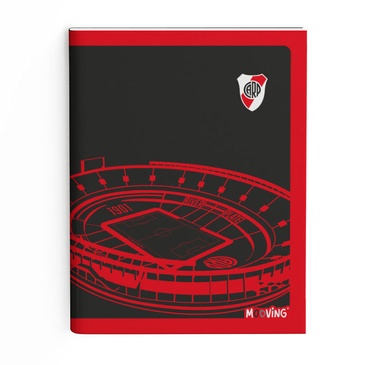 Cuaderno 16x21 Tapa Fina Abrochado 48 Hjs River Plate  - Mooving