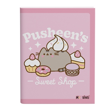 Cuaderno 16x21 Tapa Fina Abrochado 48 Hjs . Pusheen  - Mooving