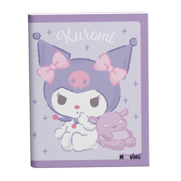 Cuaderno 16x21 T/F Abrochado 48 hjs. Kuromi Mooving