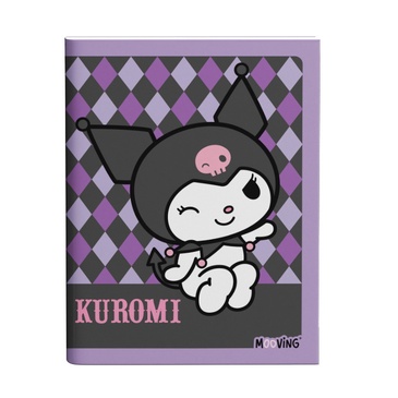 Cuaderno 16x21 T/F Abrochado 48 hjs. Kuromi - Mooving