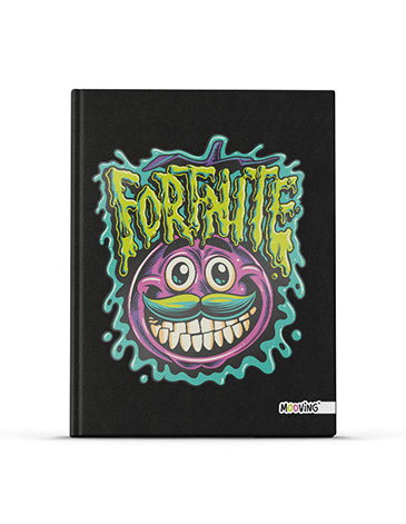 Cuaderno 16x21 Tapa Dura Cosido 48 hjs Fortnite - Mooving