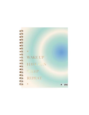 Venta por Mayor y Catalogo Cuaderno 16x21 espiral Tapa Dura 80 hjs. Pastel Mooving