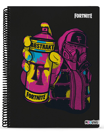 Cuaderno Universitario Rayado Fornite 80 hjs - Mooving
