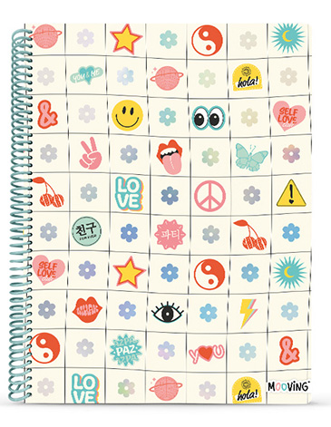 Cuaderno Universitario Cuadriculado  80 Hjs. - Mooving