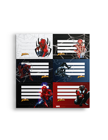 Venta por Mayor y Catalogo Etiquetas Spiderman  x2 Unid. Mooving