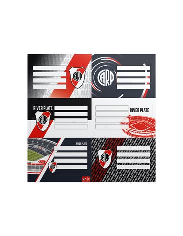 Venta por Mayor y Catalogo Etiquetas River Plate  x2 Unid. Mooving