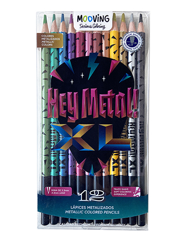 Venta por Mayor y Catalogo Lapices Metalizados x 12 Mooving