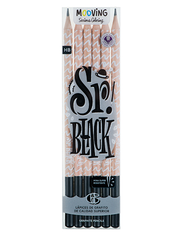 Lapices Grafito x 6  Mooving