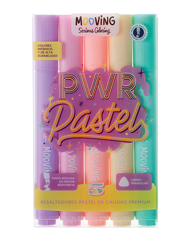 Venta por Mayor y Catalogo Resaltador Pastel x 5 Mooving