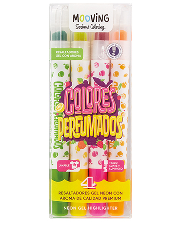 Venta por Mayor y Catalogo Resaltadores Gel x 4 Mooving