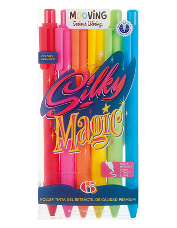 Venta por Mayor y Catalogo Roller Tinta Gel Retractil x 6 Mooving
