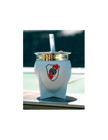Mate Pampa XL River Plate C/Bombilla  - Mate Pampa