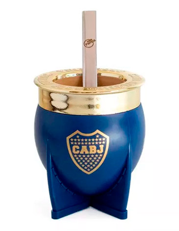 Mate Pampa XL Boca Juniors C/Bombilla  - Mate Pampa