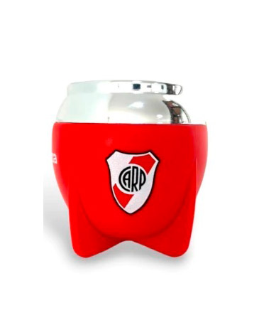Mate Tradicional River Plate Boca Cerrada con Bombilla - Mate Pampa