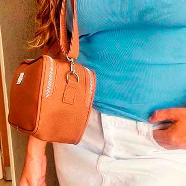 Bandolera 2 Diviciones Canvas  - Biama Bags